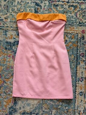 shaya strapless maxi dress pink Shaya Tiered Ruffle Maxi Dress Pink